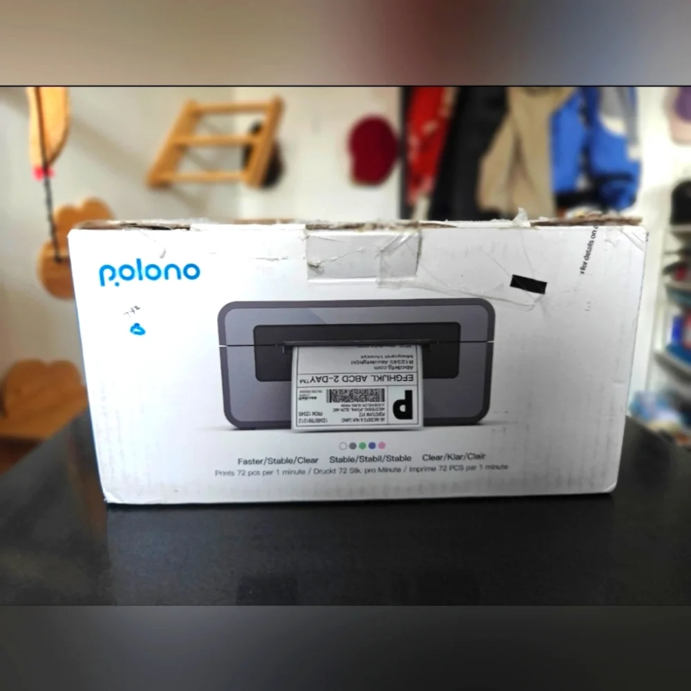 Polano Thermal Printer comes with all original accesories & Free 500 4x6 Labels